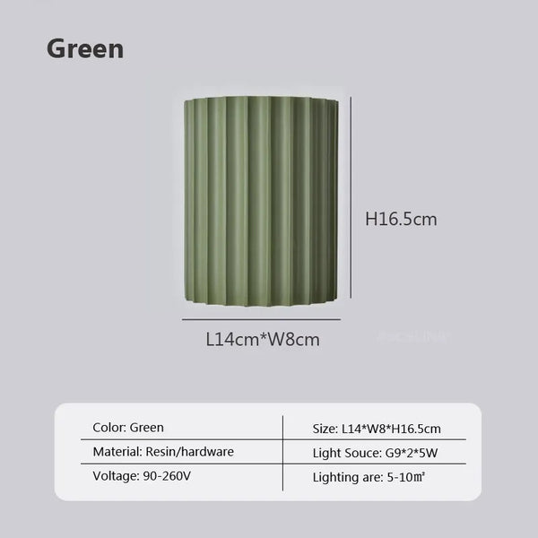 Variant image for Modern LED Wall Lamp – Minimalist Macaron Resin Sconce for Indoor Entryway, Living Room, and Bedroom Lighting-3