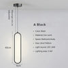 Variant image for Modern Black Pendant Light – Adjustable LED Hanging Light for Kitchen, Bedroom, and Living Room – Minimalist Iron Chandelier-4