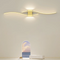 Modern LED Wall Lamp with Remote Control – Double Curve Design in Black and Gold for Stylish Indoor Wall Lighting-2