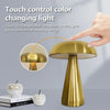 Rechargeable Cordless Mushroom LED Desk Lamp with Touch Sensor