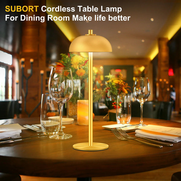 Rechargeable Wireless LED Touch Lamp – Modern Mushroom Design