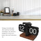 Vintage Flip Page Clock – Battery Operated Mechanical Clock for Home and Office Decoration, Easy to Read with Adjustable Knob