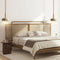 Small Pendant Light with Travertine Stone Design – LED Indoor Lamp for Living Room and Bedroom