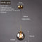 Variant image for Modern Nordic Glass Pendant Lamp – Stylish Kitchen Pendant Lighting with Metal Fixture for Living and Dining Rooms-3