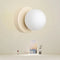 Nordic LED Glass Wall Lamp – Minimalist Base Sconce for Bedroom, Hallway, and Staircase Lighting
