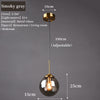 Modern Nordic Glass Pendant Lamp – Stylish Kitchen Pendant Lighting with Metal Fixture for Living and Dining Rooms