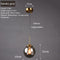 Modern Nordic Glass Pendant Lamp – Stylish Kitchen Pendant Lighting with Metal Fixture for Living and Dining Rooms