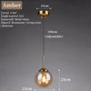 Modern Nordic Glass Pendant Lamp – Stylish Kitchen Pendant Lighting with Metal Fixture for Living and Dining Rooms