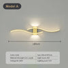 Modern LED Wall Lamp with Remote Control – Double Curve Design in Black and Gold for Stylish Indoor Wall Lighting