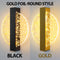Modern LED Wall Lamp with Gold Foil Finish – Acrylic Wall Sconce for Indoor Bedroom and Living Room Lighting