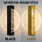 Modern LED Wall Lamp with Gold Foil Finish – Acrylic Wall Sconce for Indoor Bedroom and Living Room Lighting