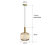 Colorful Retro Glass Pendant Light – Creative LED Hanging Light for Living Room and Bedroom
