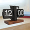 Vintage Flip Page Clock – Battery Operated Mechanical Clock for Home and Office Decoration, Easy to Read with Adjustable Knob