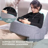 Memory Foam Reading Pillow with Arm Support and Washable Cover for Bed or Office