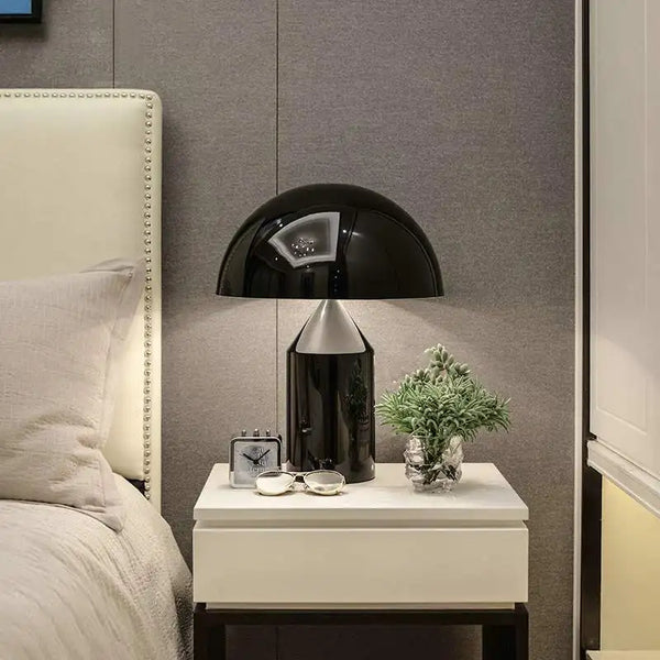Modern Mushroom Table Lamp – LED Metal Desk Light for Living Room, Bedroom, Bedside Table