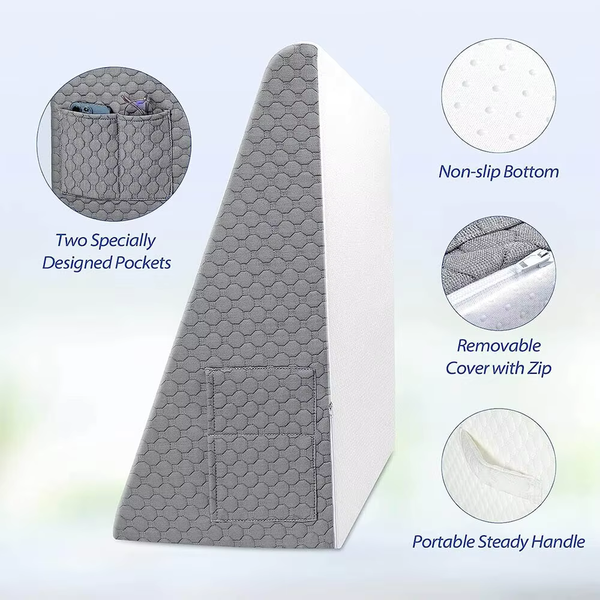 The Premium Wedge Pillow – Elevate Your Sleep & Breathe Easier