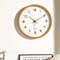 Silent Nordic Wooden Wall Clock – Japanese Minimalist Hanging Decor