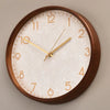 Silent Solid Wood Wall Clock – American Style Decorative Home Accent