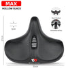 Wide Ergonomic Bike Saddle for MTB E Bike and City Bicycle Comfort