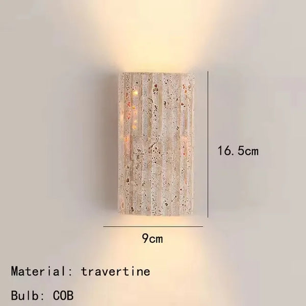 Variant image for Three-Dimensional Natural Stone Wall Light – 3000K Indoor and Outdoor Wall Sconce for Art Deco Style Decor-2