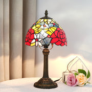 Selma Vintage Stained Glass Table Lamp