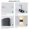 Modern Waterproof LED Wall Light for Indoor and Outdoor Use