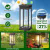 4PCS Solar Pathway Lights Outdoor Waterproof Landscape LED Lamps for Garden and Walkway
