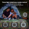 20000mAh Rechargeable Camping Fan with LED Light and USB Power Bank