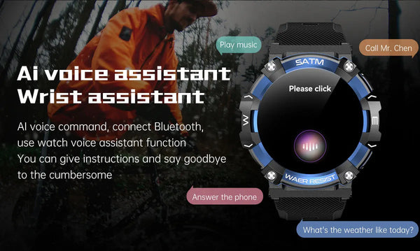 Smartwatch for Men with Heart Rate & Oxygen Monitor - Rugged Fitness Tracker for Outdoor Activities 1