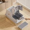Stainless Steel Cat Litter Box with Lid - Odor-Proof Design for Easy Cleaning 4