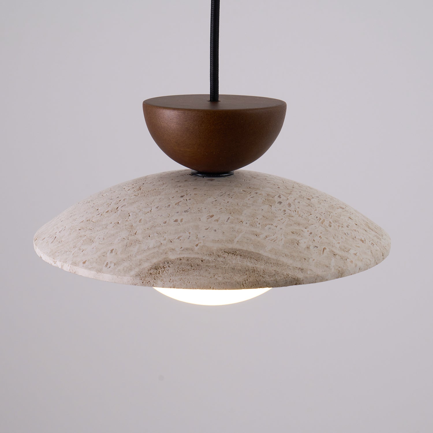 Aveny Travertine Glass Pendant Light