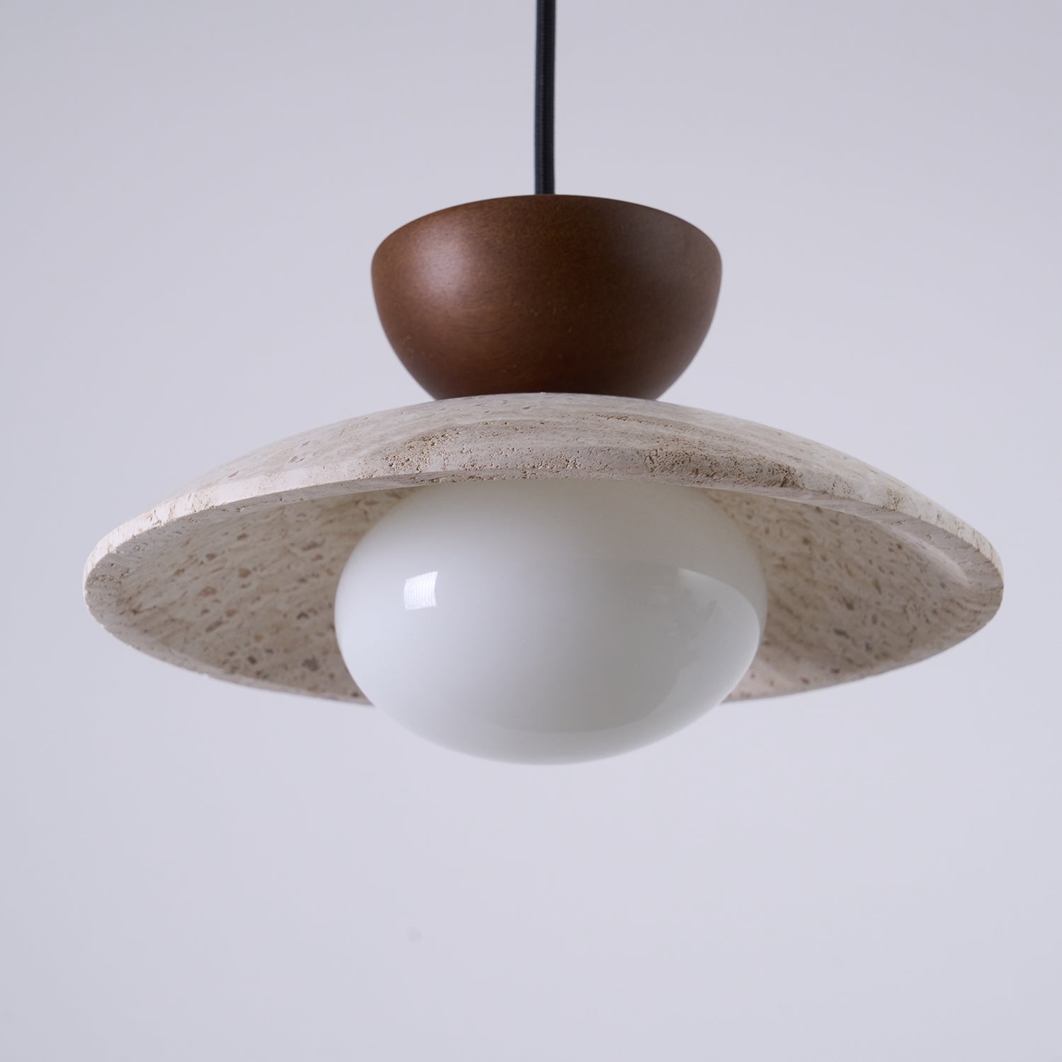 Aveny Travertine Glass Pendant Light