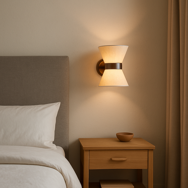 Wabi-Sabi Silk Wall Light with Sculptural Design - Ambient Wall Lamp for Tranquil Spaces 2
