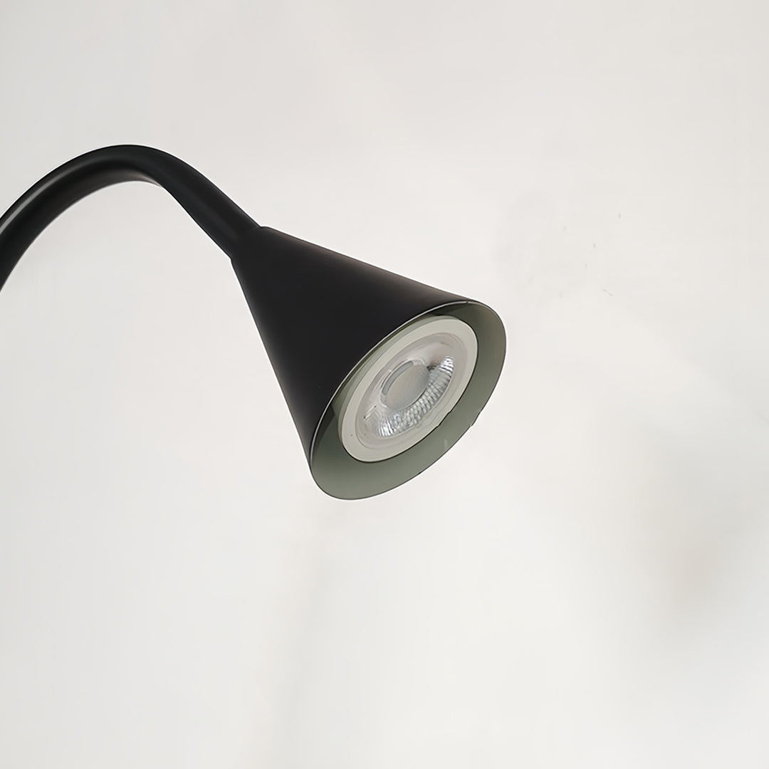 Black and Gold Floor Lamp LED Nordic Minimalist Wrought Iron Reading Bedroom Study Room