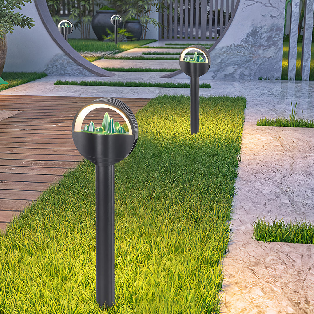 Pathway Light LED Outdoor Waterproof Aluminum Frosted Globe Garden Landscape Lighting