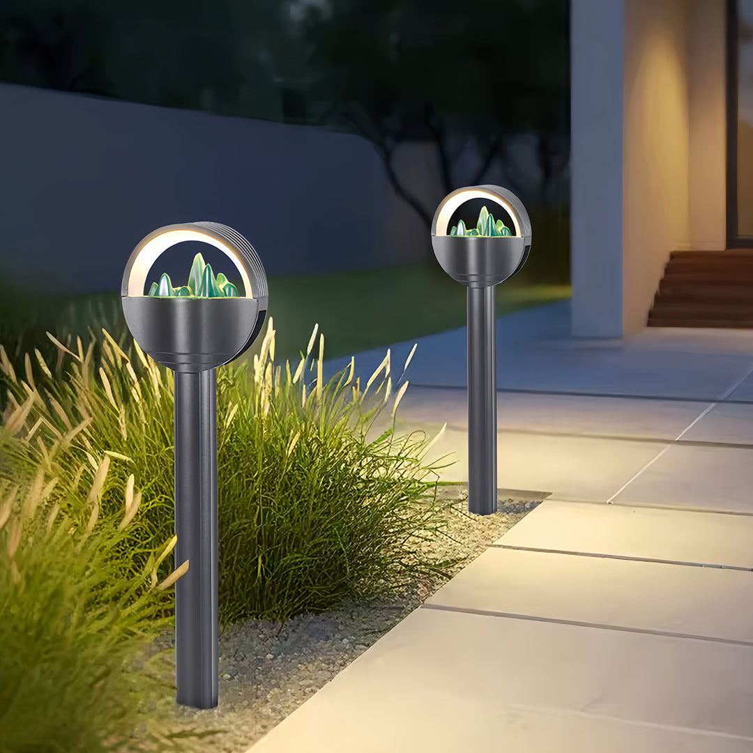 Pathway Light LED Outdoor Waterproof Aluminum Frosted Globe Garden Landscape Lighting