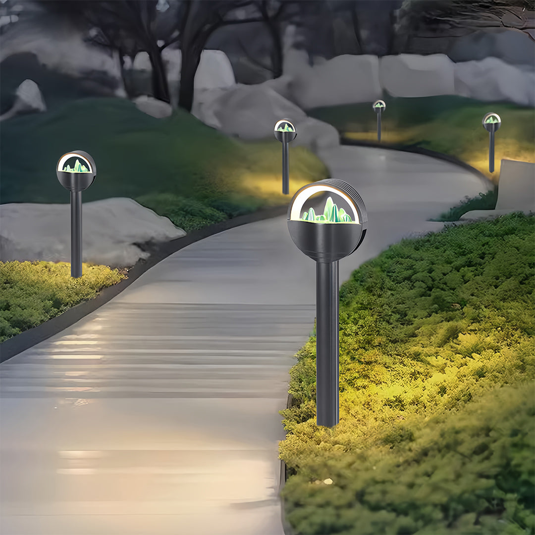 Pathway Light LED Outdoor Waterproof Aluminum Frosted Globe Garden Landscape Lighting