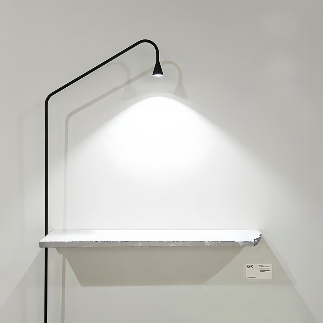 Black and Gold Floor Lamp LED Nordic Minimalist Wrought Iron Reading Bedroom Study Room