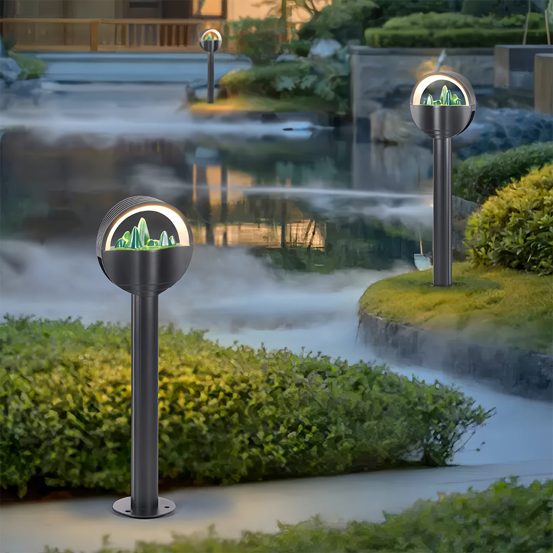 Pathway Light LED Outdoor Waterproof Aluminum Frosted Globe Garden Landscape Lighting