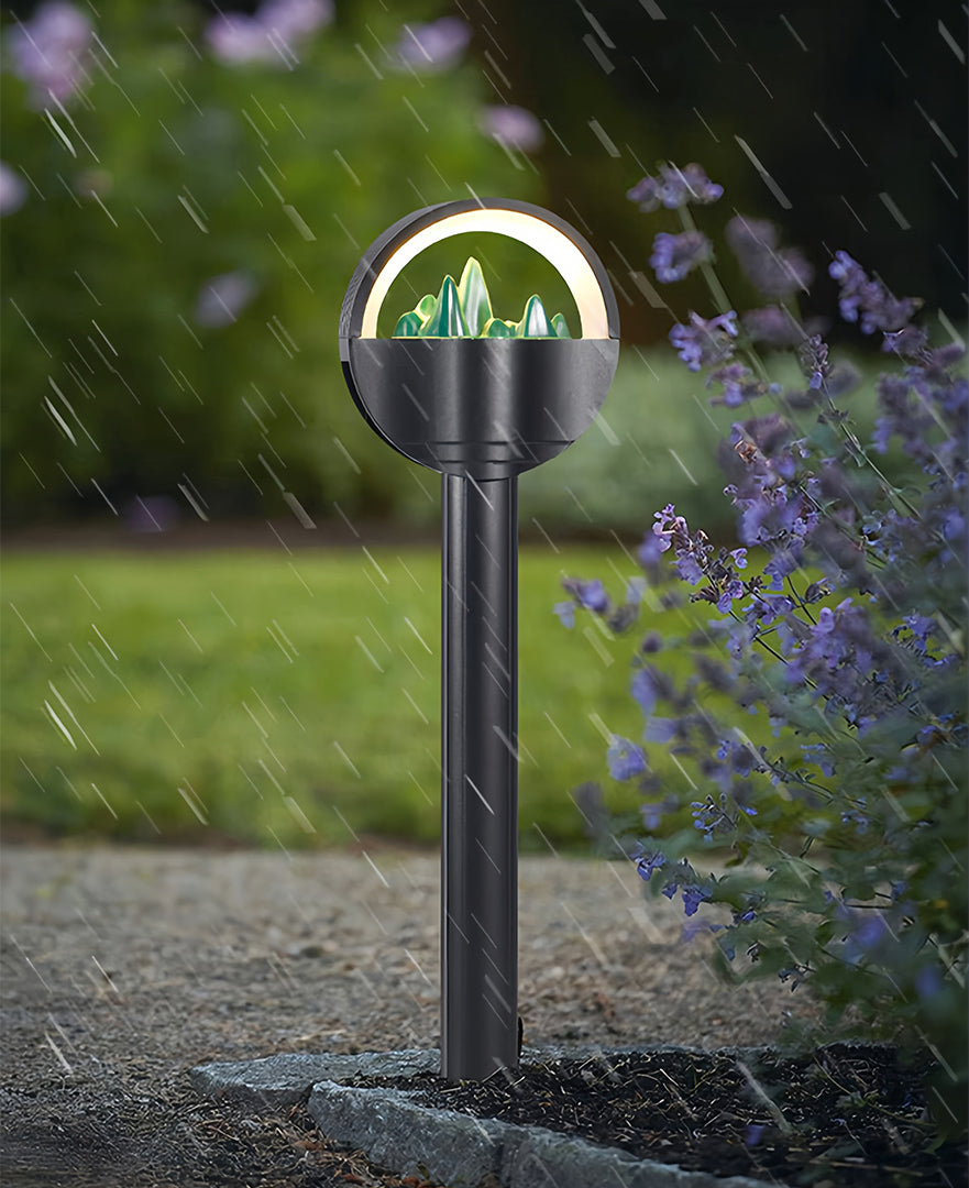Pathway Light LED Outdoor Waterproof Aluminum Frosted Globe Garden Landscape Lighting