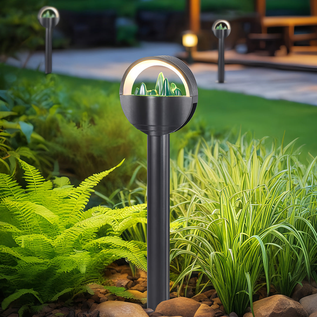 Pathway Light LED Outdoor Waterproof Aluminum Frosted Globe Garden Landscape Lighting