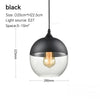 Nordic Wood Glass Pendant Light – Modern Hanging Lamp