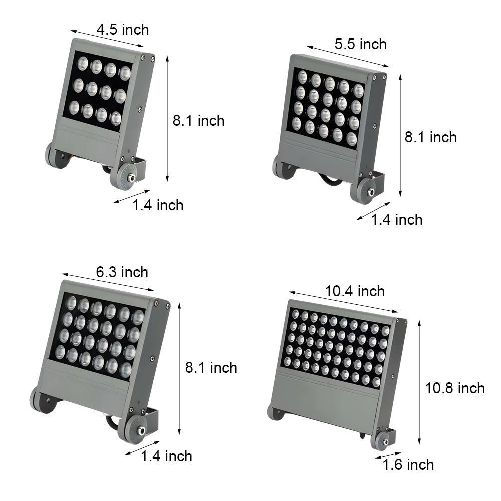 Flood Light Square High Brightness LED Aluminum 12W 18W 24W 36W Outdoor Lighting