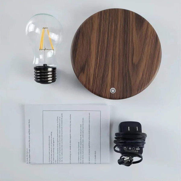 Magnetic Levitation Lamp with Floating LED Bulb, Tri-Color Touch Control Desk Light for Home Office Decoration