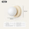 Nordic LED Glass Wall Lamp – Minimalist Base Sconce for Bedroom, Hallway, and Staircase Lighting