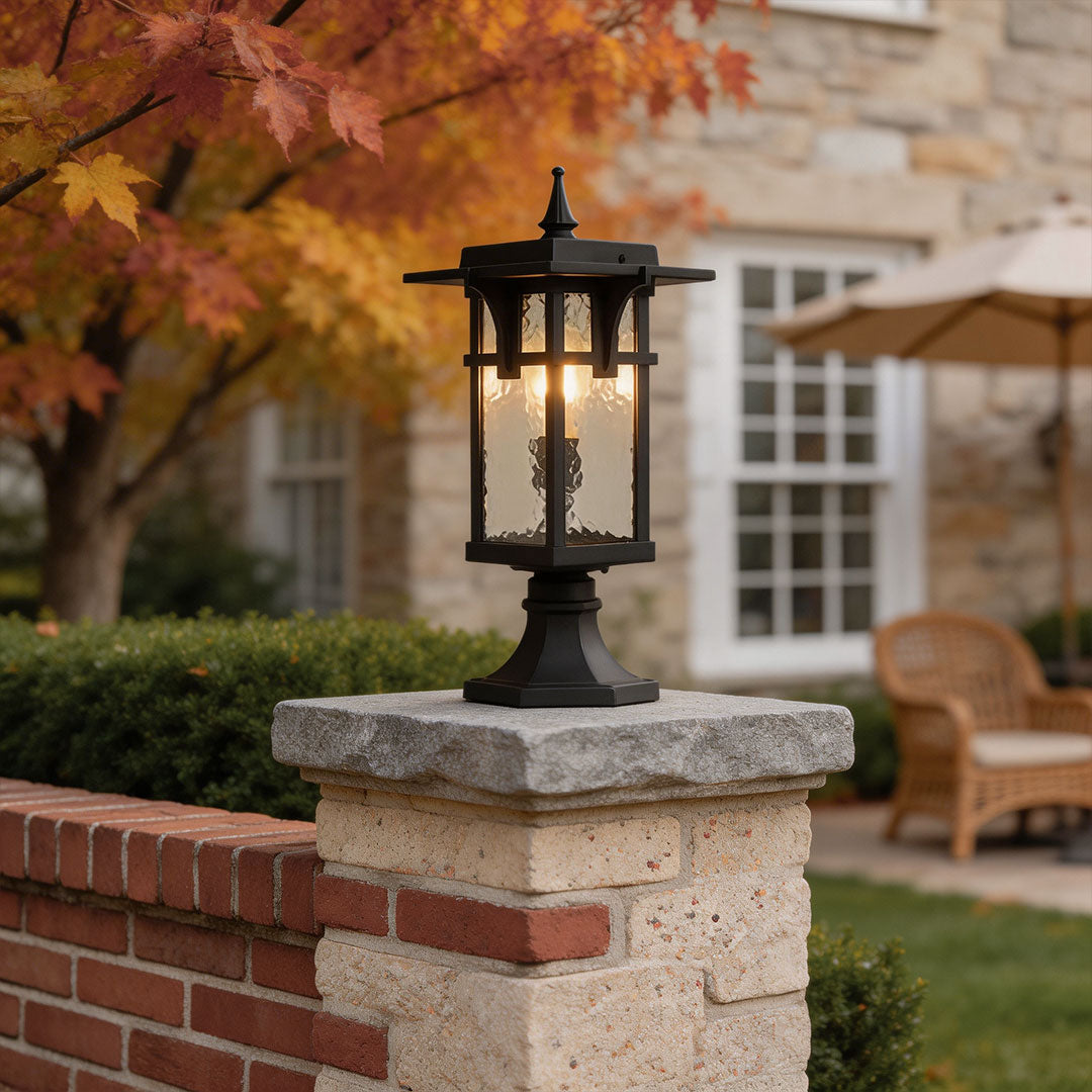 Outdoor LED Path Light Minimalist Black Metal Acrylic Waterproof