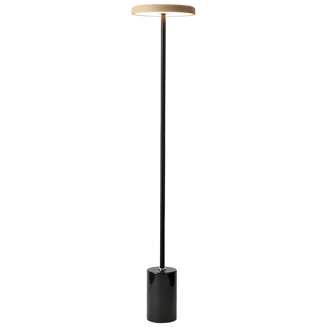 Floor Lamp Dimmable LED Marble Base Iron Pole Acrylic Shade Nordic Minimalist Living Room