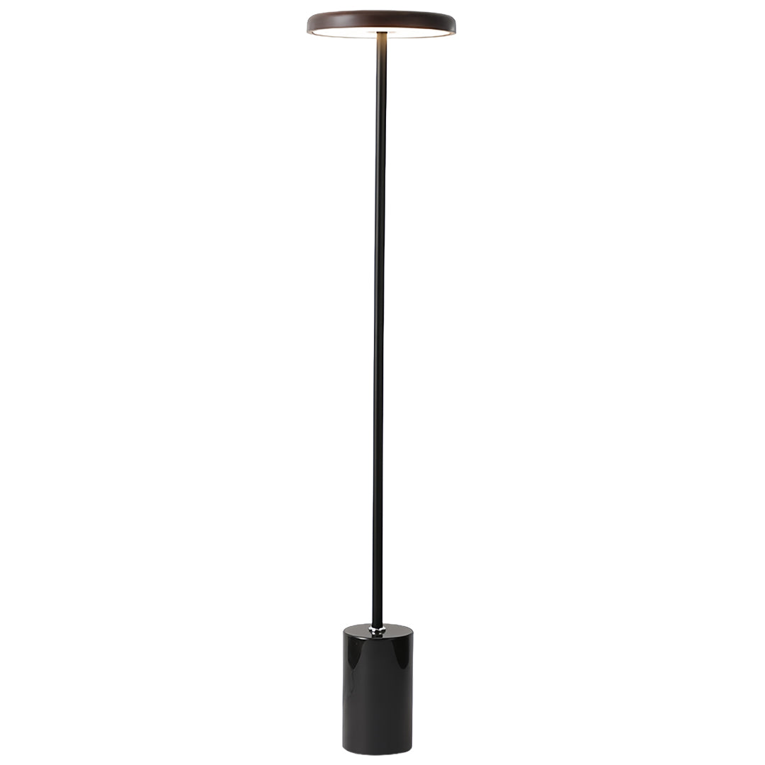 Floor Lamp Dimmable LED Marble Base Iron Pole Acrylic Shade Nordic Minimalist Living Room