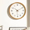 Silent Nordic Wooden Wall Clock – Japanese Minimalist Hanging Decor