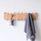 Luxury Wall-Mounted Wooden Coat Rack – Piano Design Entryway Organizer for Keys, Hats & Coats